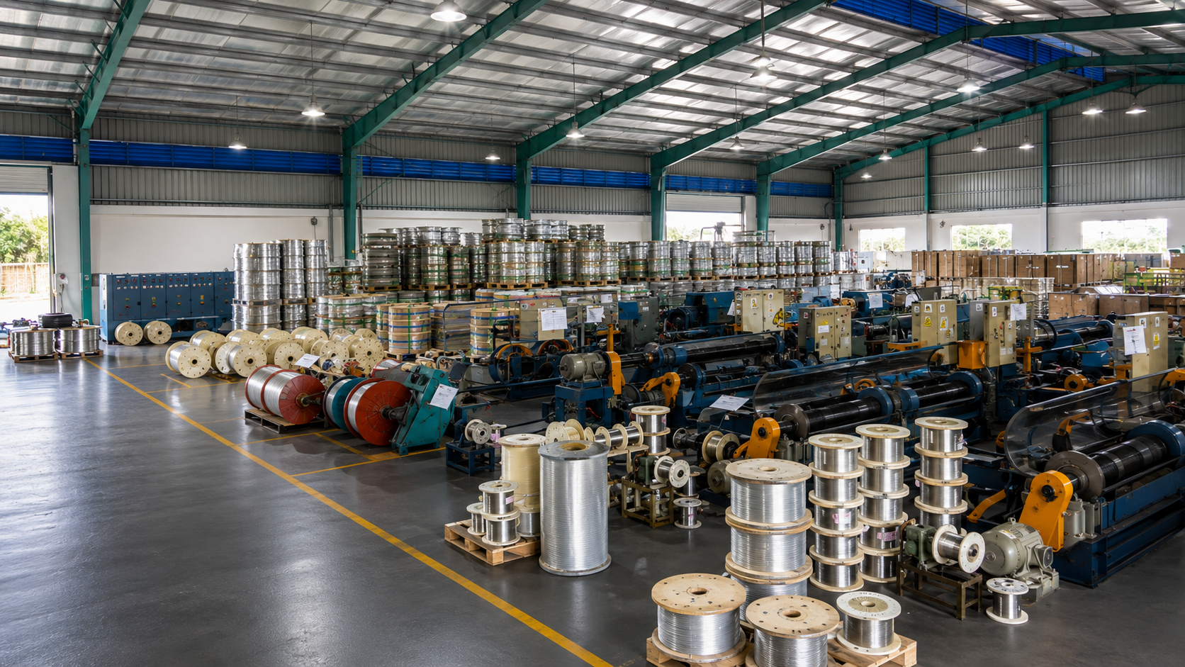 Fine Cable Vina factory interior warehouse and packaging area