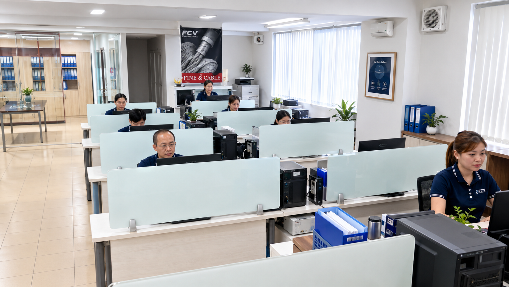 Fine Cable Vina office and customer support team